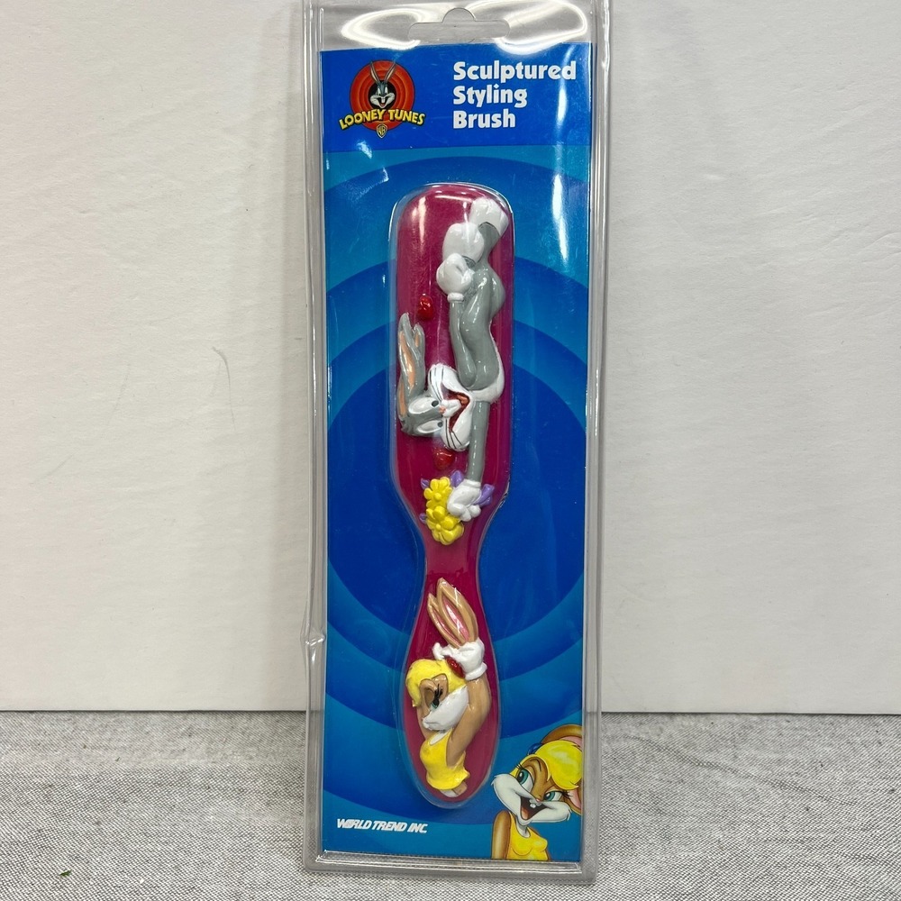 Vtg 1997 Warner Bros Looney Tunes Bugs Bunny Lola Sculptured Styling Brush New